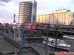 huge Amsterdam hooker cockriding tourist